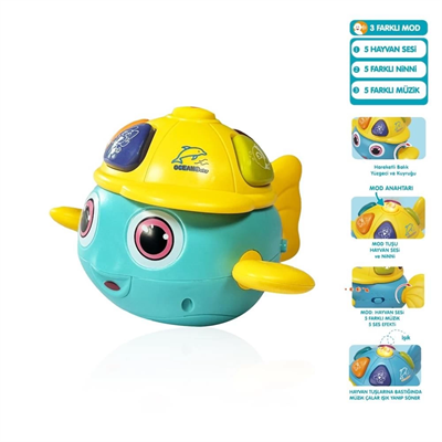 JLG-855-99A IŞIKLI VE MÜZİKLİ BALIK BEBEK -VRD
