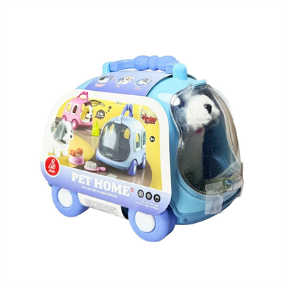 JND-6802 Taşıma Araba Çantalı Hareketli Pilli Köpek Set - Stokta Olan Renk Gönderilir