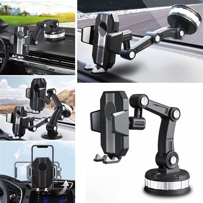 Jel Vantuzlu Cama Takılabilen Güçlü 360 Derece Dönebilen Ayarlanabilir Araç Içi Vantuzlu Telefon Tutucu (3936)