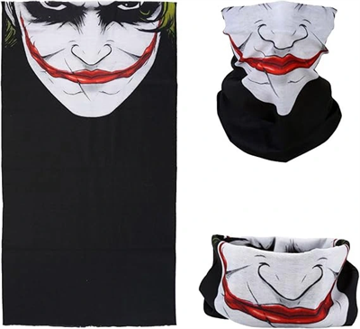 Joker Desenli Çok Amaçlı Buff – Yüz, Boyun Ve Bandana Maskesi 5 No