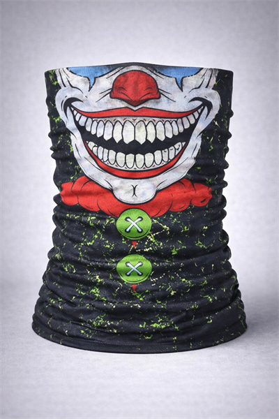 Joker Yüz Baskılı Baf Bandana - Çok Amaçlı Boyunluk Bandana 2 No