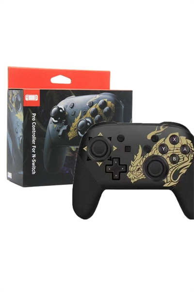 Joystick Bluetooth bağlantılı altın renk Nintendo Switch uyumlu kablosuz gamepad oyun kolu