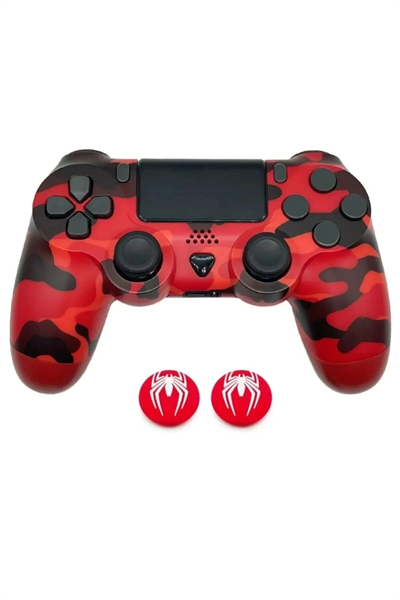 Joystick Bluetooth bağlantılı kırmızı renk Playstation 4 uyumlu hızlı şarj destekli
