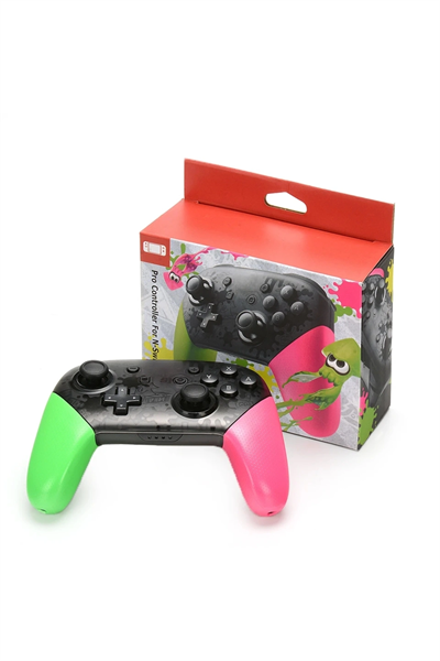 Joystick Bluetooth bağlantılı yeşil renk Nintendo Switch uyumlu kablosuz oyun kolu