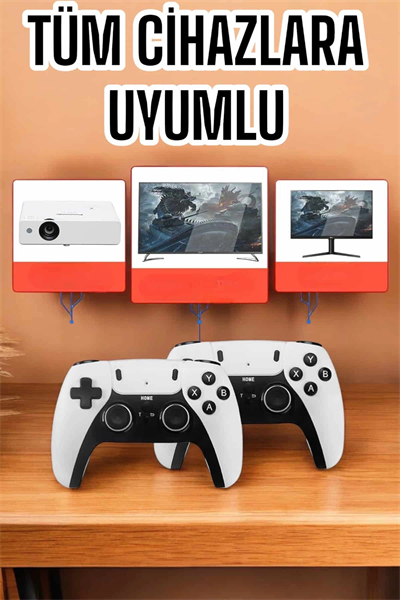 Joystick Çift Kollu Oyun Kolu Retro Oyun Yüksek Çözünürlüklü 3D Game