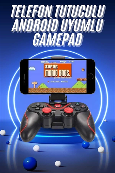 Joystik Gamepad Bluetooth Telefon Tutucu Oyun Kolu Telefon Android Uyumlu