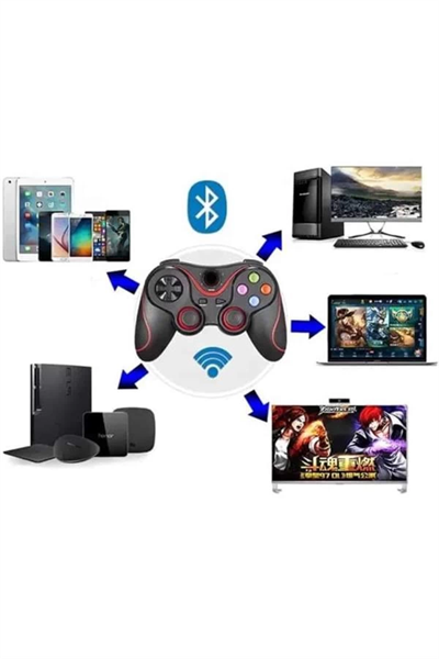 Joystik Gamepad Bluetooth Telefon Tutucu Oyun Kolu Telefon Android Uyumlu
