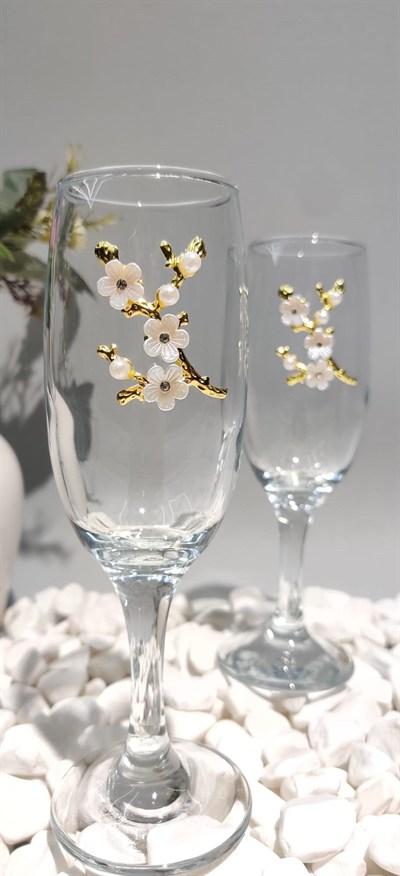 KİRLİNOVA® BAHAR DALI 2 Lİ MEŞRUBAT BARDAĞI