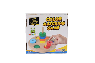 KR136 WOODOY RENKLİ HALKA EŞLEŞTİRME OYUNU