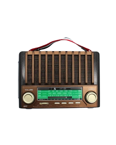 KTF-1428 Solar Panel Destekli Şarjlı Bluetooth Hoparlör – FM/AM/SW Radyo, AUX ve TF Kart Girişli