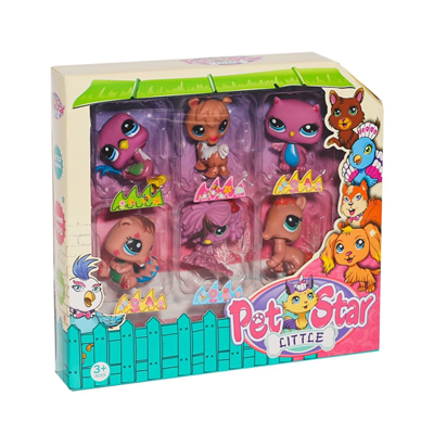 KZL-3046A4 Pet Star 6lı Miniş Seti - 1 Adet Stokta Olan Gönderilir