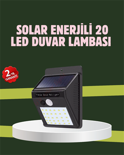 Kablo Gerektirmeyen Solar LED Bahçe ve Veranda Işığı