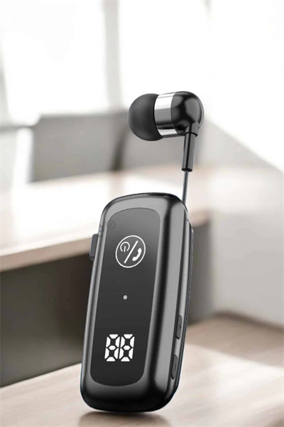 Kablolu Bluetooth Kulaklık Kulak İçi Stereo Mikrofonlu Dijital Göstergeli