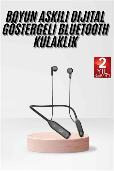 Kablolu Kulak İçi Bluetooth Kulaklık 60 Saat ANC Özellikli Boyun Bantlı