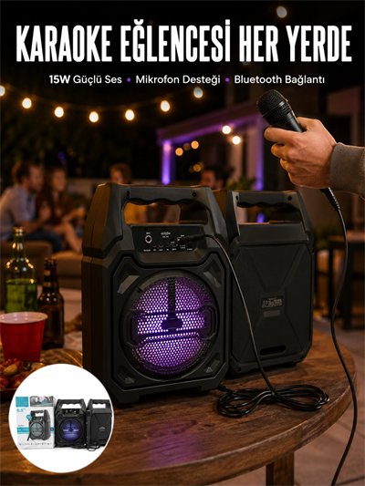 Kablosuz 6.5 İnç TWS Bluetooth Hoparlör Yeni Nesil