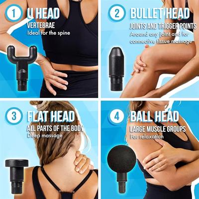 Kablosuz Adaptörlü Masaj Tabancası – Şarjlı Masaj Tabancası KH-320 (3936)