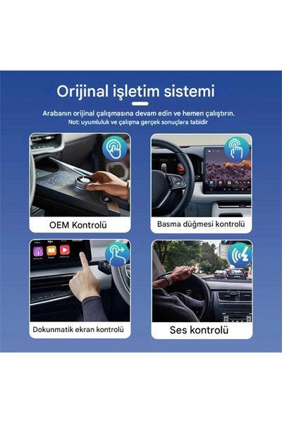 Kablosuz Android Auto/Car Play USB Dongle Cihazı