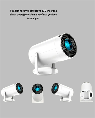 Kablosuz Bağlantılı Full HD Ev Sinema Projeksiyonu 160 ANSI Lümen
