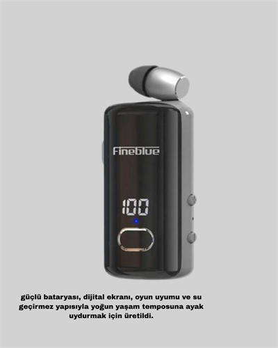 Kablosuz Bluetooth 5.3 Kulaklık Dijital Ekranlı ve Su Geçirmez