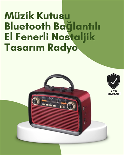 Kablosuz Bluetooth Hoparlör – Yüksek Ses Kalitesi, Uzun Pil Ömrü, FM ve AM Radyo Fonksiyonu