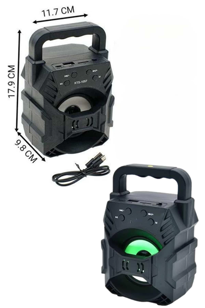 Kablosuz Bluetooth Hoparlör Ses Bombası RGB Işıklı Taşınabilir Yüksek Ses Kaliteli