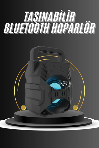 Kablosuz Bluetooth Hoparlör Ses Bombası RGB Işıklı Taşınabilir Yüksek Ses Kaliteli