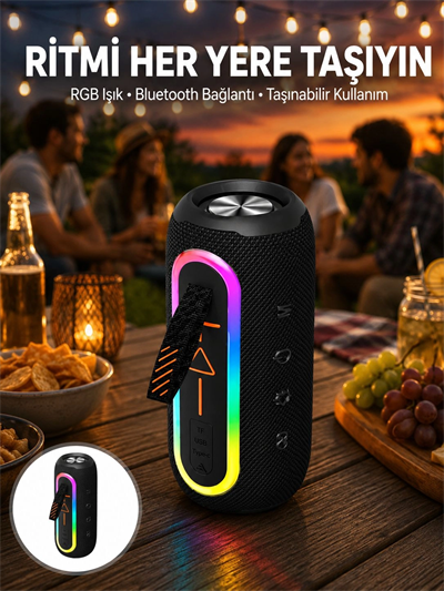 Kablosuz Bluetooth Hoparlör Taşınabilir Çoklu Bağlantılı Özelliği Yeni Nesil