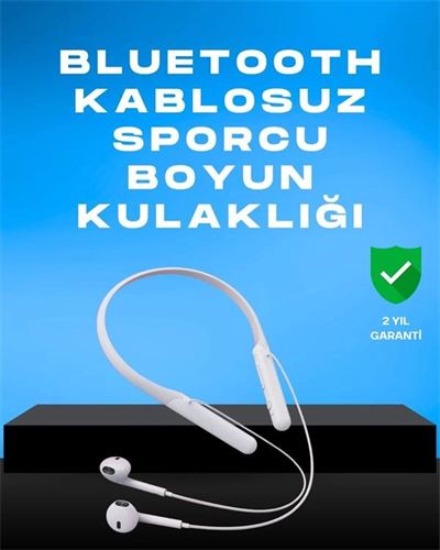 Kablosuz Bluetooth Kulaklık – Boyun Askılı, 100 Saat Pil Ömrü