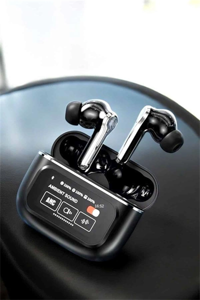 Kablosuz Bluetooth Kulaklık Ekranlı Uzun Şarj Süreli ANC Destekli