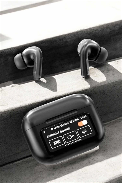 Kablosuz Bluetooth Kulaklık Ekranlı Uzun Şarj Süreli ANC Destekli