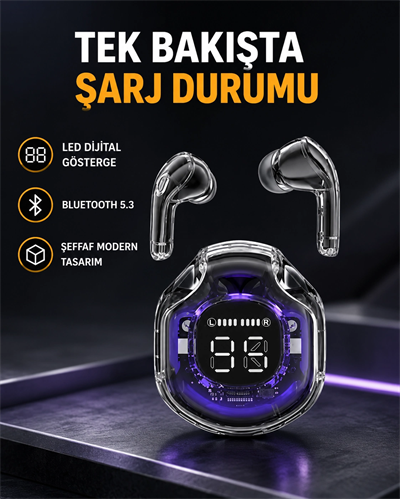 Kablosuz Bluetooth Kulaklık Hifi Ses Kalitesi ve Mikrofonlu