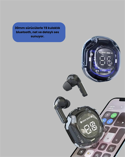 Kablosuz Bluetooth Kulaklık Hifi Ses Kalitesi ve Mikrofonlu