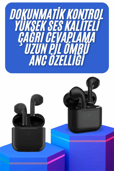 Kablosuz Bluetooth Kulaklık TWS Pro5 Kulaklık ANC Özelliği Dokunmatik Kontrol