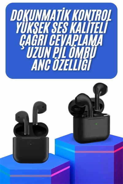 Kablosuz Bluetooth Kulaklık TWS Pro5 Kulaklık ANC Özelliği Dokunmatik Kontrol