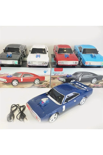 Kablosuz Bluetooth hoparlör siyah, FM radyo, SD kart ve USB girişli taşınabilir model