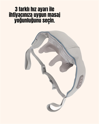 Kablosuz Boyun ve Omuz Masaj Aleti | Isıtmalı ve Yoğurmalı