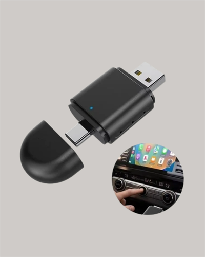 Kablosuz CarPlay Adaptörü – Bluetooth 5.4 ve Wi-Fi 6 Teknolojili Tak & Çalıştır Dönüştürücü