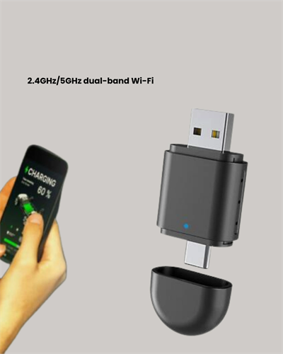 Kablosuz CarPlay Adaptörü – Bluetooth 5.4 ve Wi-Fi 6 Teknolojili Tak & Çalıştır Dönüştürücü