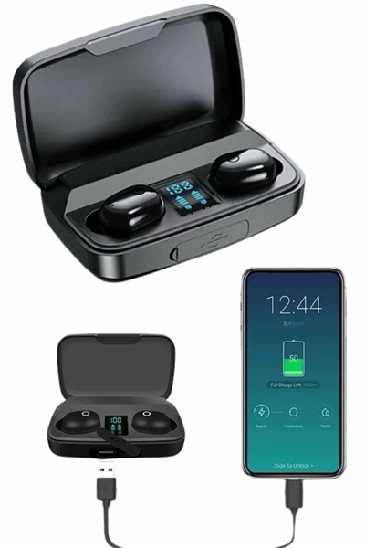 Kablosuz Dijital Göstergeli Çağrı Cevaplayabilen TWS 5.0 Bluetooth Kulaklık