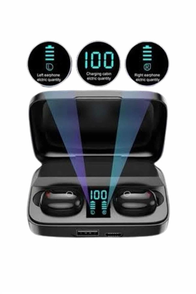 Kablosuz Dijital Göstergeli Çağrı Cevaplayabilen TWS 5.0 Bluetooth Kulaklık