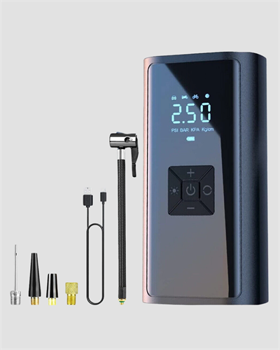 Kablosuz Dijital Lastik Şişirme Pompası LED Işıklı 80W