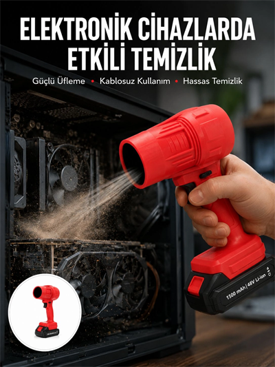 Kablosuz Elektrikli Toz Üfleyici Çok Amaçlı Temizlik Aleti Yeni Nesil