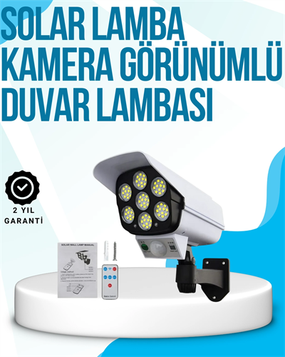 Kablosuz, Güneş Paneliyle Şarj Olan Dış Mekan Lambası – 8-10 Saat Aydınlatma Süresi