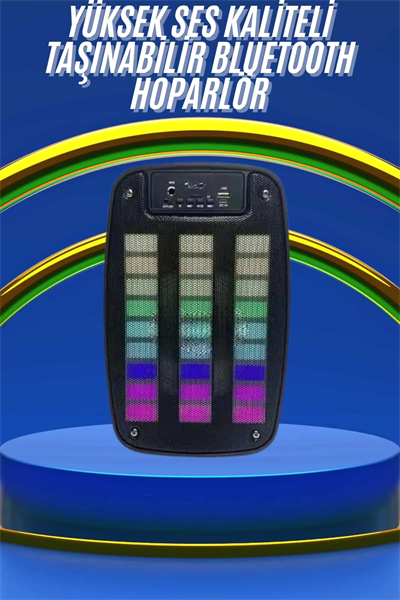 Kablosuz Hoparlör İOS ve Android Uyumlu Şarjlı SD Kart Girişli Bluetooth Hoparlör