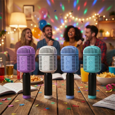 Kablosuz Hoparlörlü Karaoke Mikrofonu