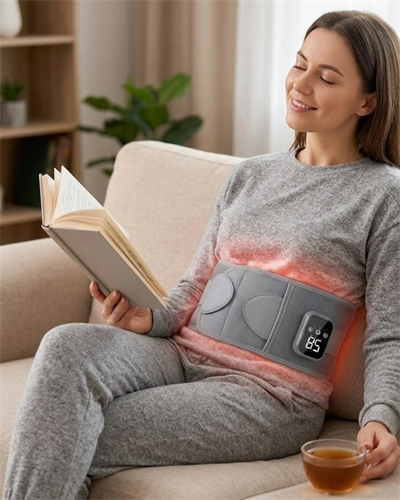 Kablosuz Isı Terapili Bel Kemeri 3 Masaj Modlu USB Şarjlı Tasarım