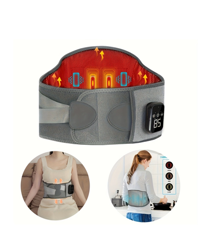 Kablosuz Isı Terapili Bel Kemeri 3 Masaj Modlu USB Şarjlı Tasarım