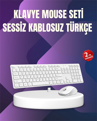 Kablosuz Klavye Mouse Takımı - Ergonomik, Sessiz ve Enerji Tasarruflu