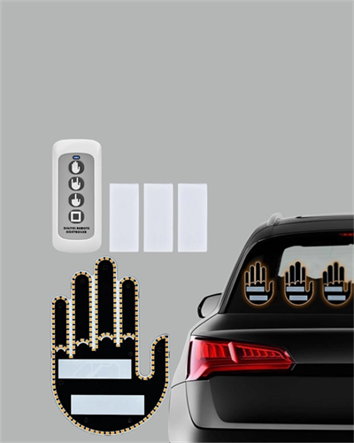 Kablosuz Kumandalı LED Jest Işığı – 3 Modlu Araba Arkası Mesaj Işığı, 203 LED ile Yüksek Parlaklık