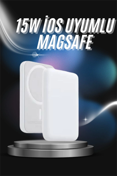 Kablosuz Magsafe Hızlı Şarj 5.000 mah Kablosuz Şarj Cihazı